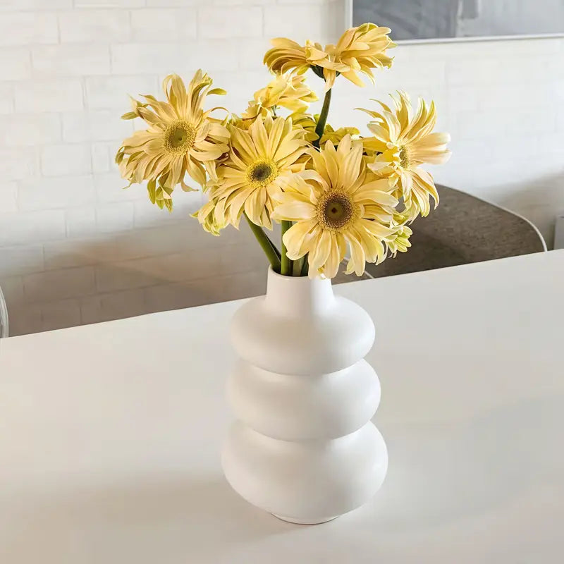 Handcrafted Boho Orbit Ceramic Vase