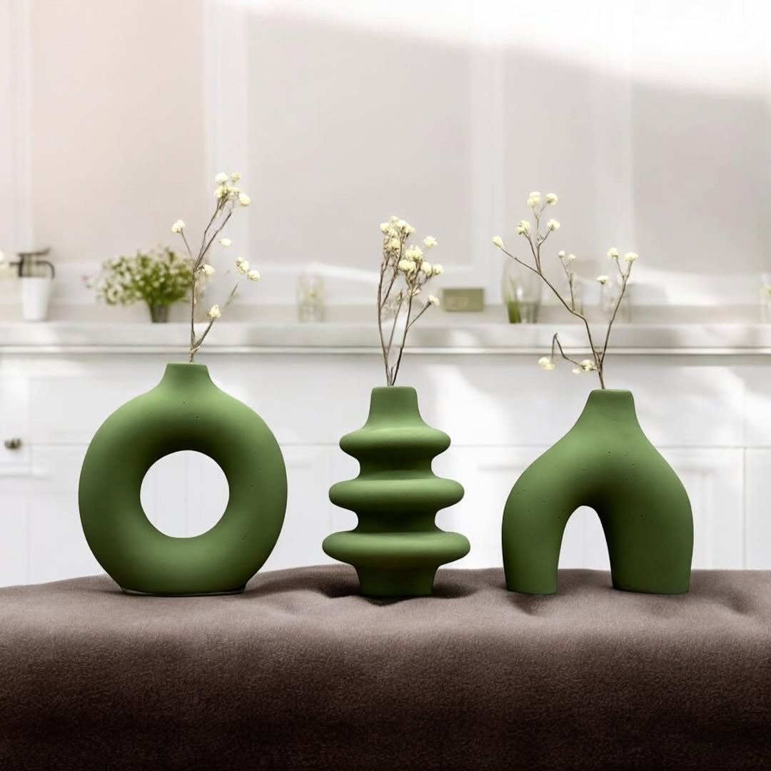 3Pc Nordic Vases Set