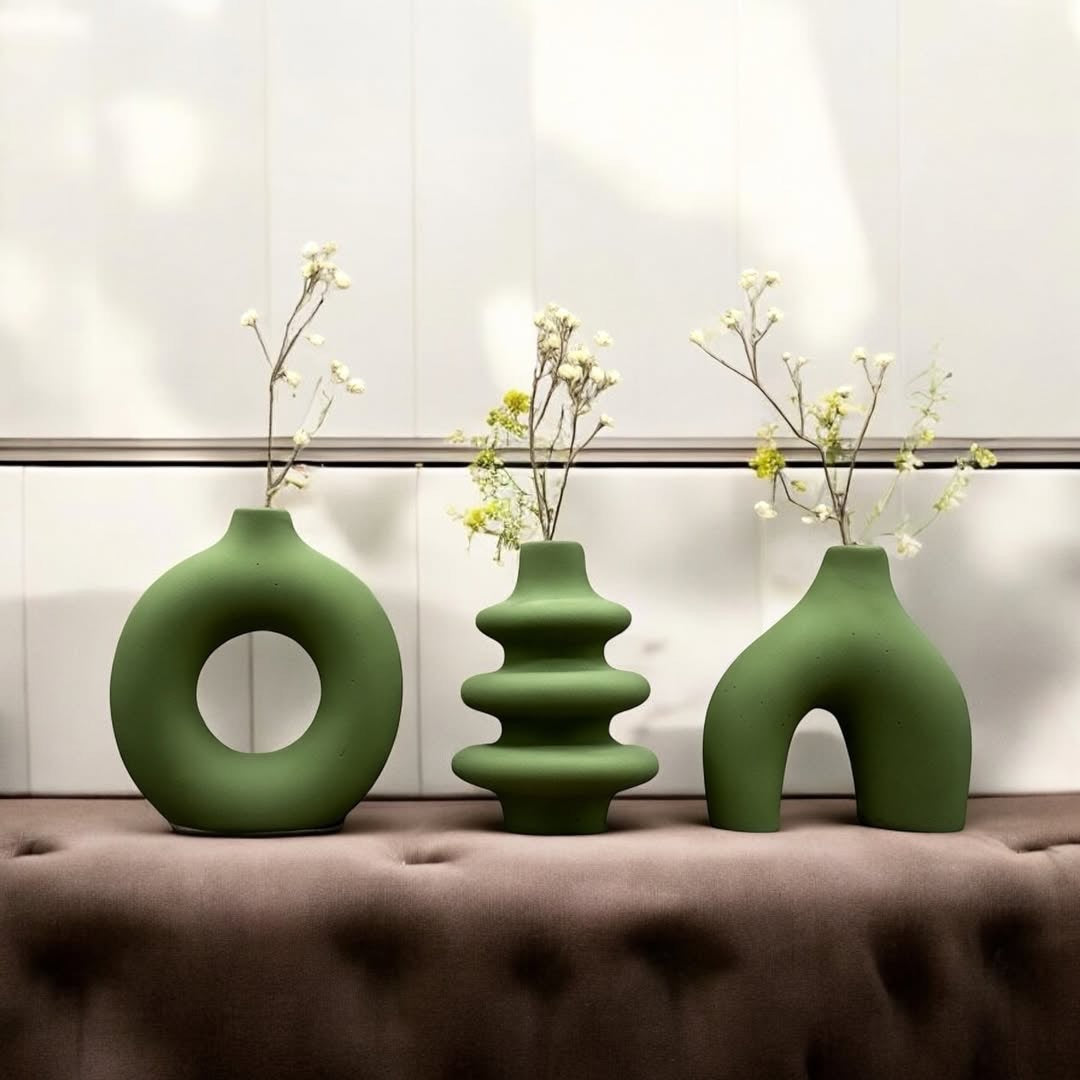 3Pc Nordic Vases Set
