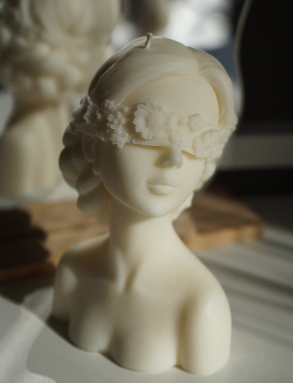 Blindfolded Women Candle