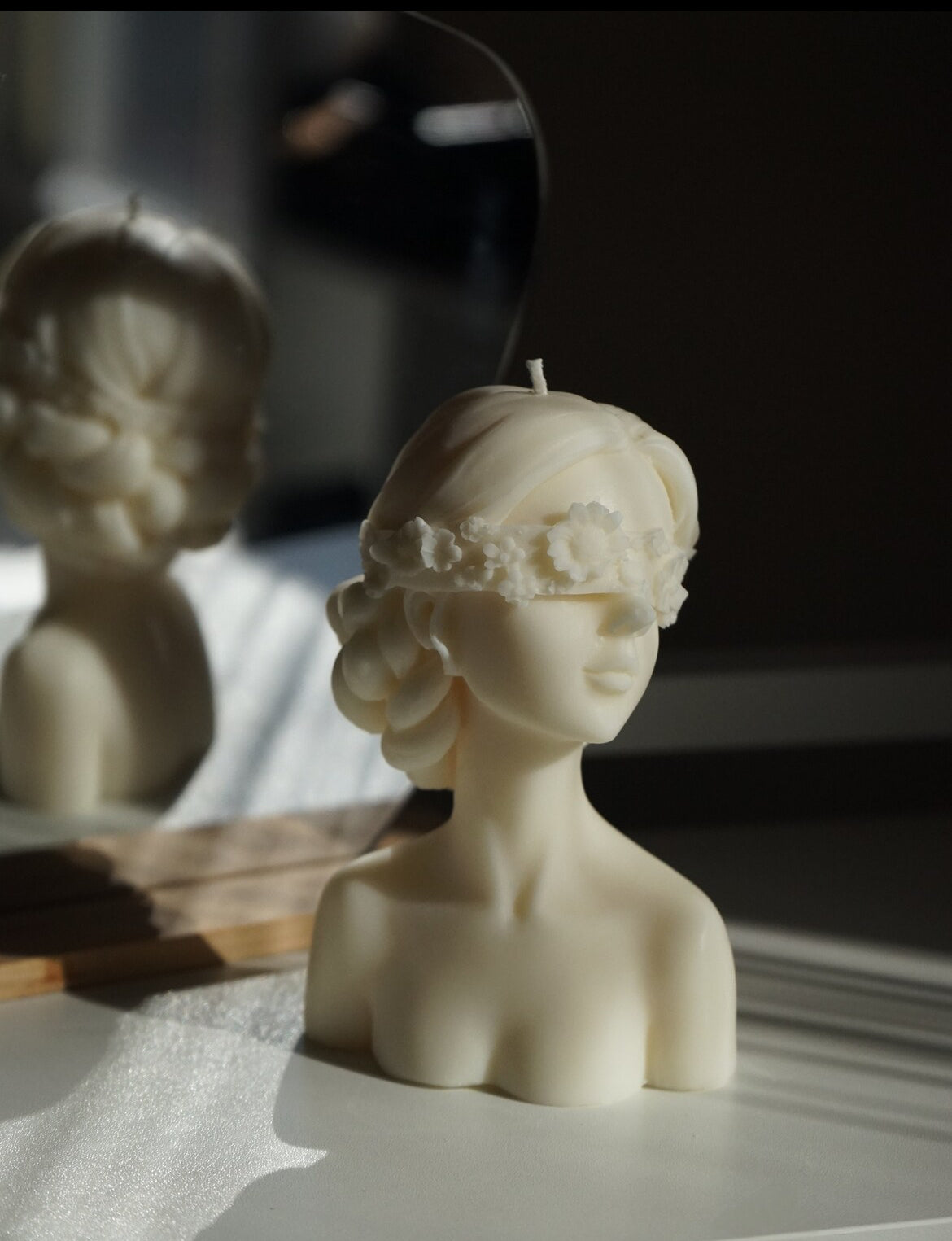 Blindfolded Women Candle