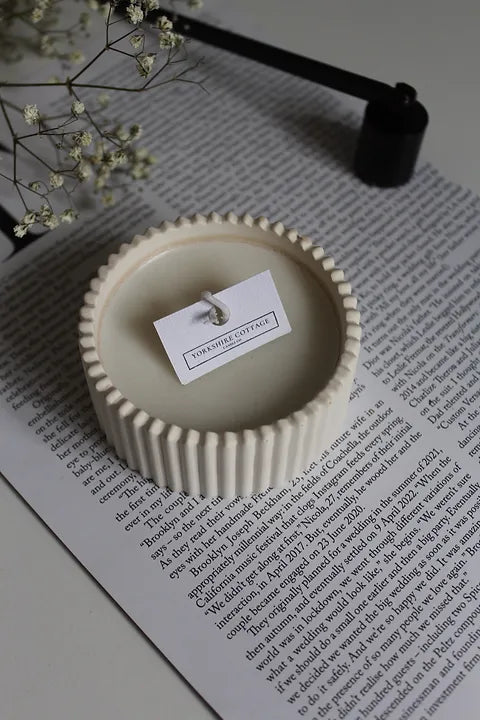 Ribbed Tealight Candle