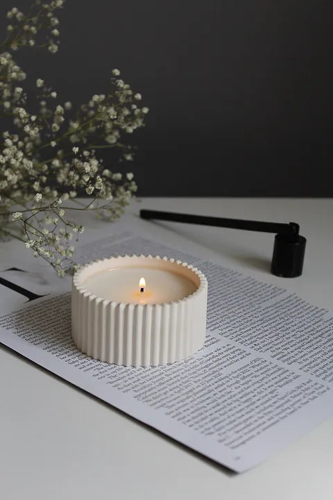 Ribbed Tealight Candle