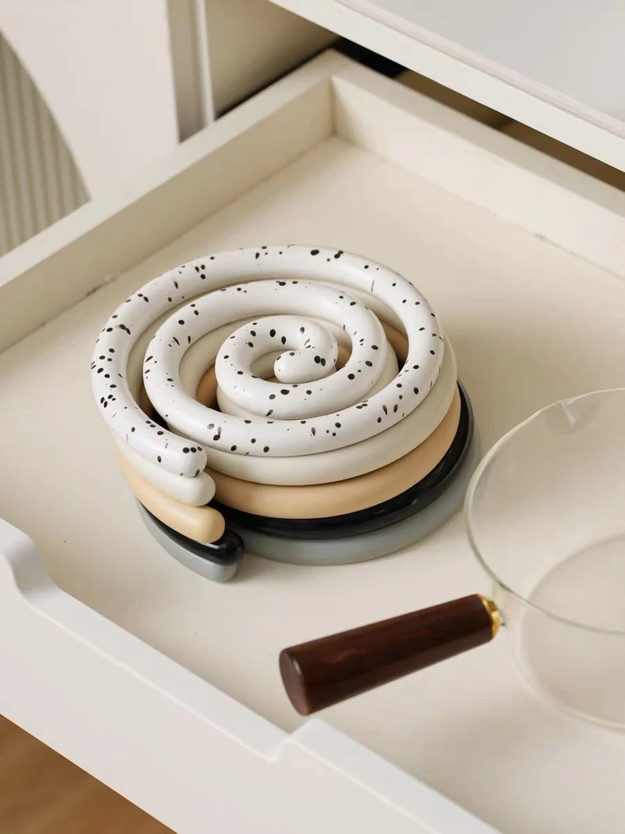 Vortex Ceramic Trivet (set of 5)