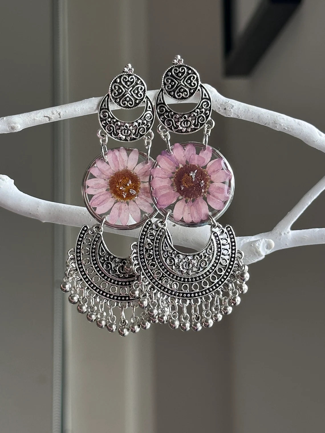 Purple Daisy Jhumkay