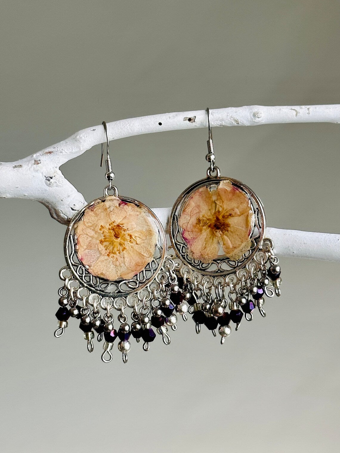 Moonstone Rose Jhumki