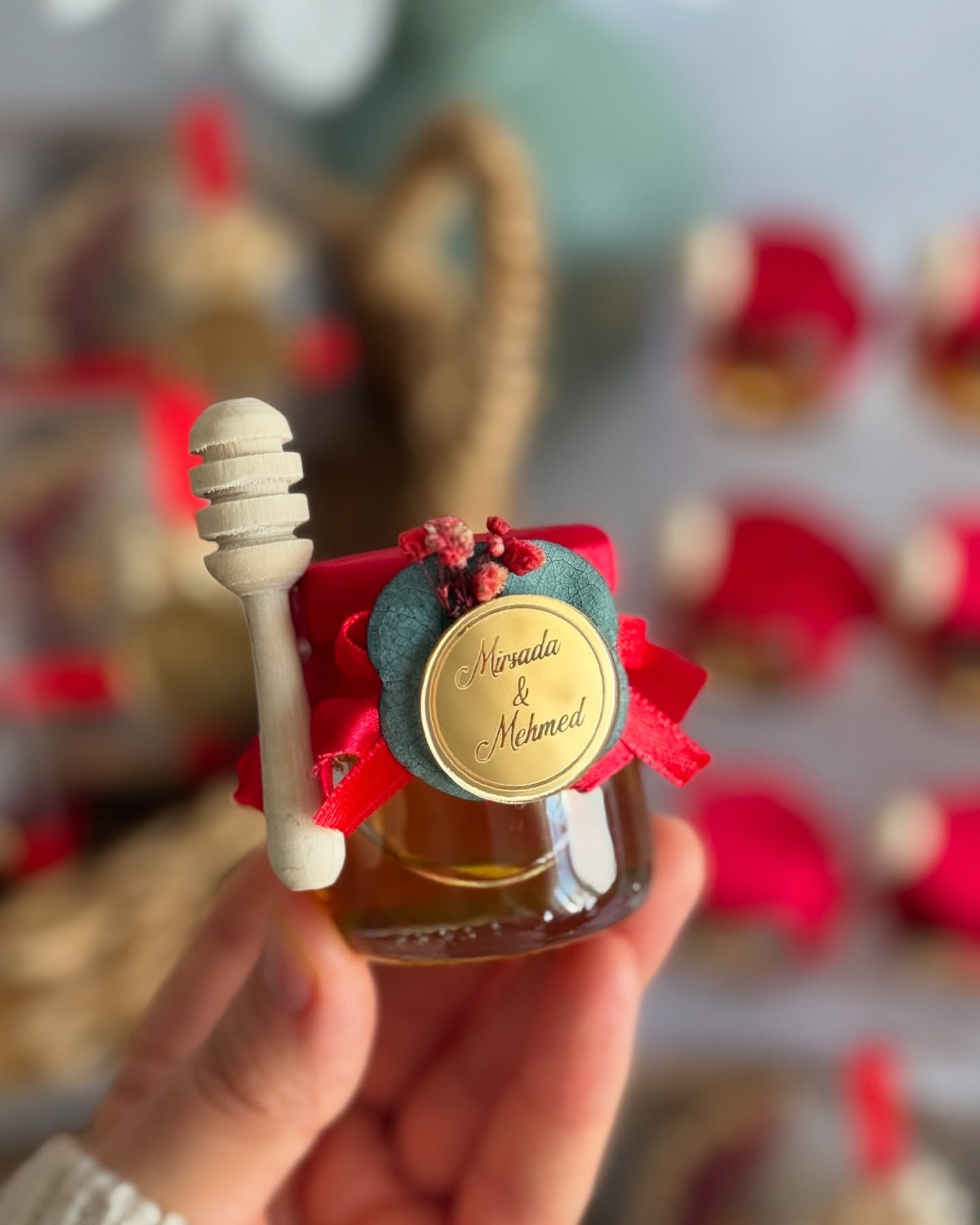 Luxury coaster and honey Jar