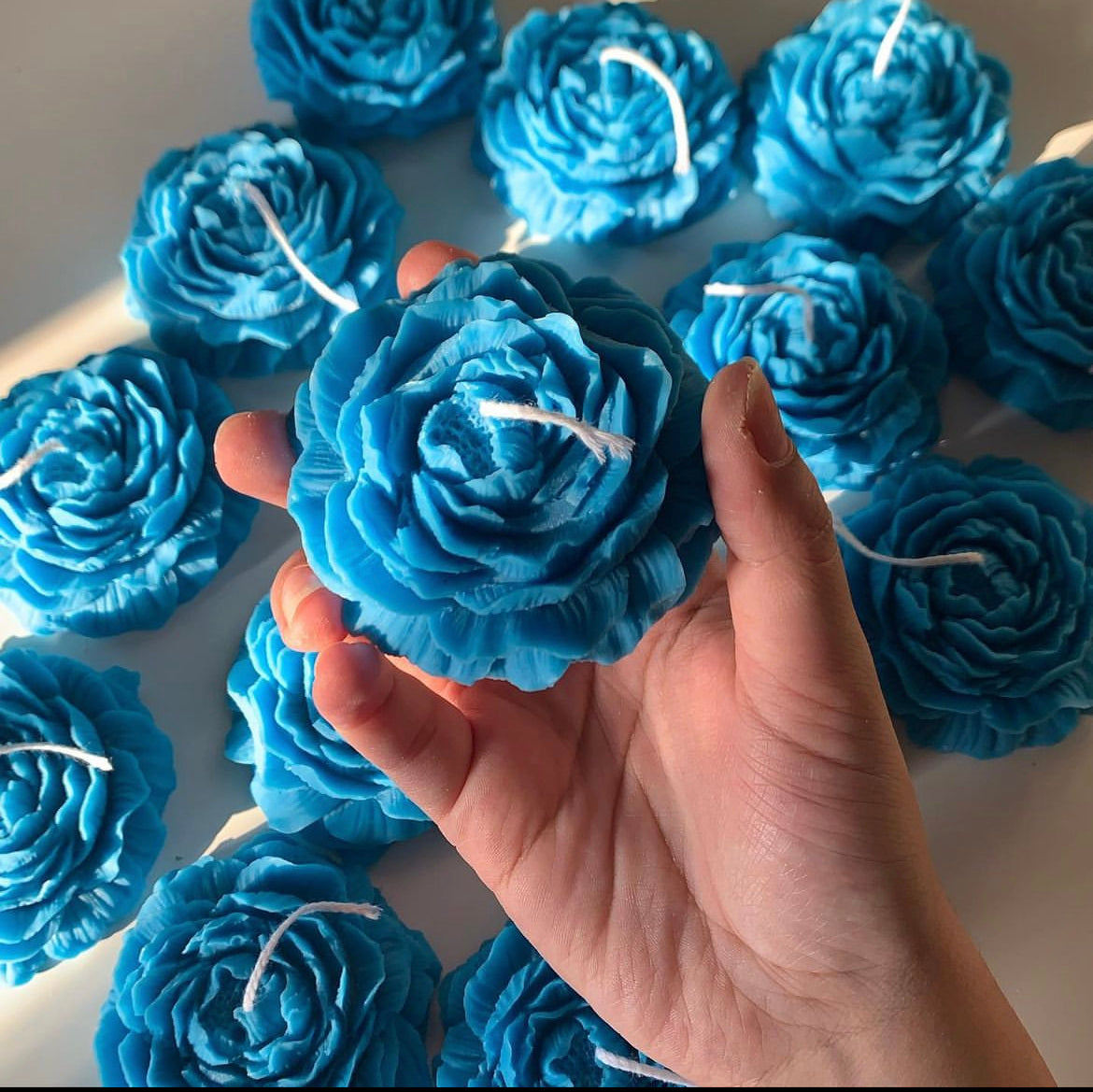 Peony Flower  Candle