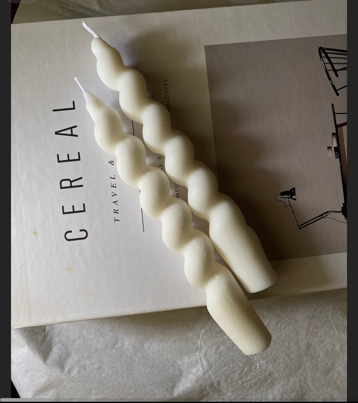 Spiral Candle (Set of 2)