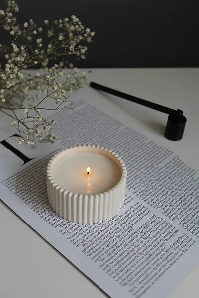 Ribbed Tealight Candle