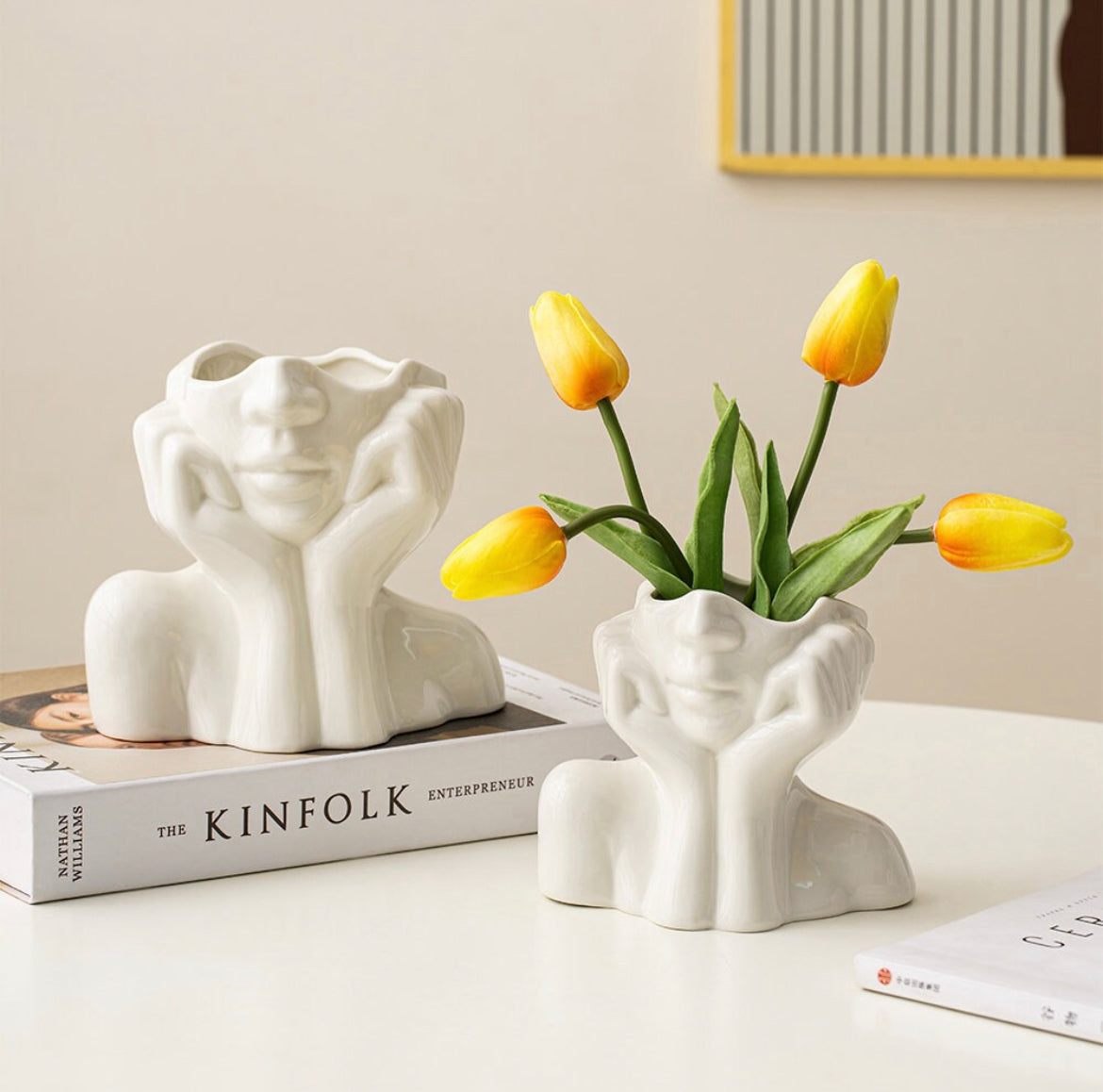 Nordic Half Face Vase