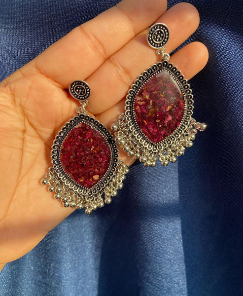 Red Rose Jhumkay