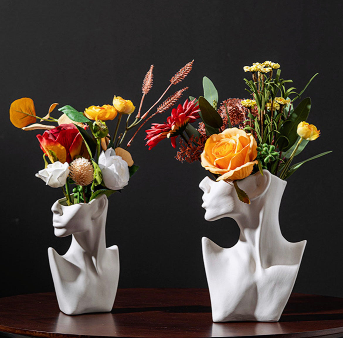 Face Flower Vase