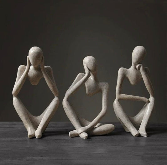 Abstract Thinker Statue