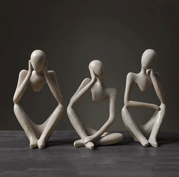 Abstract Thinker Statue