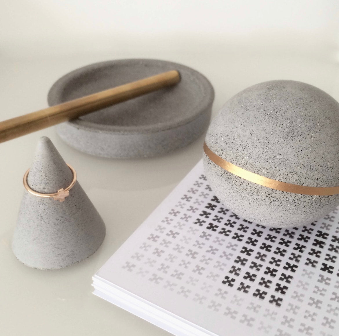Concrete Sphere paper-weight