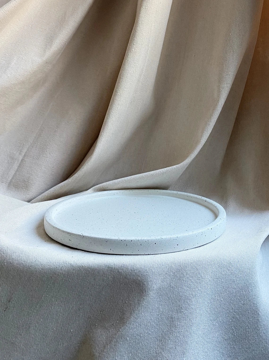 Textured Large Round Tray