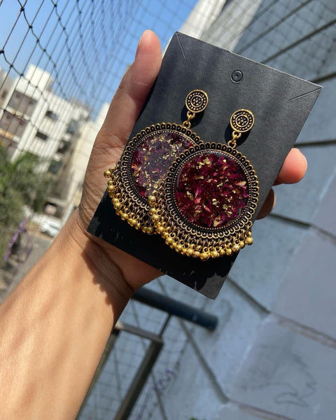 Rose and Gold Jhumkas